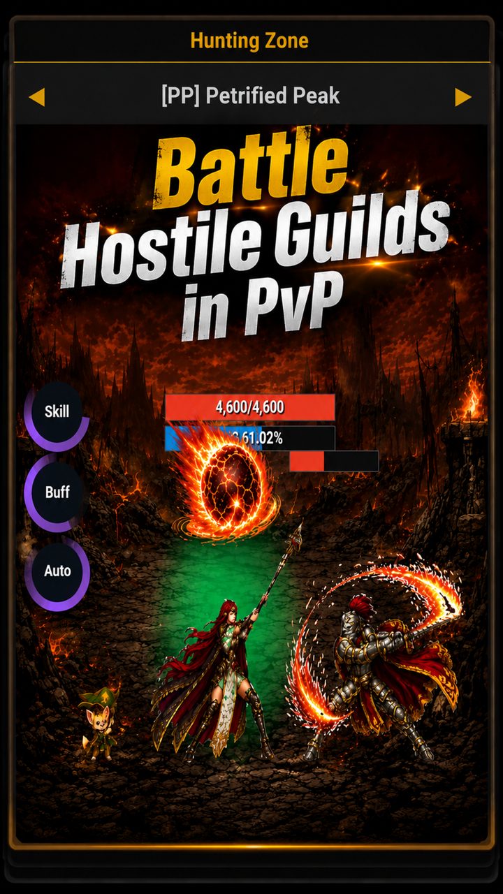 Battle hostile guilds in PvP